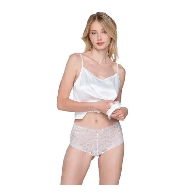 Luna Γυναικείο Boxer Hipster Lace Party, Χρώμα Λευκό 3