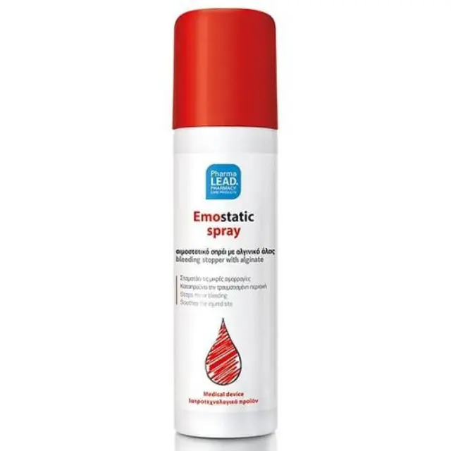 Pharmalead Hemostatic Spray Αιμοστατικό με Φυτικά Εκχυλίσματα Αλόης, Ιπποφαούς, Χαμομηλιού και Καλέντουλας, 60ml