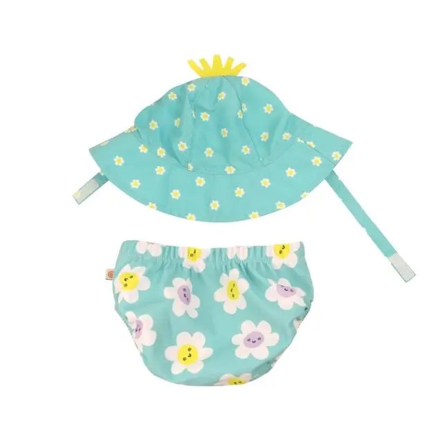 Σετ UV Μαγιό και Καπέλο Daisy (12-24 μηνών) - Zoocchini 2