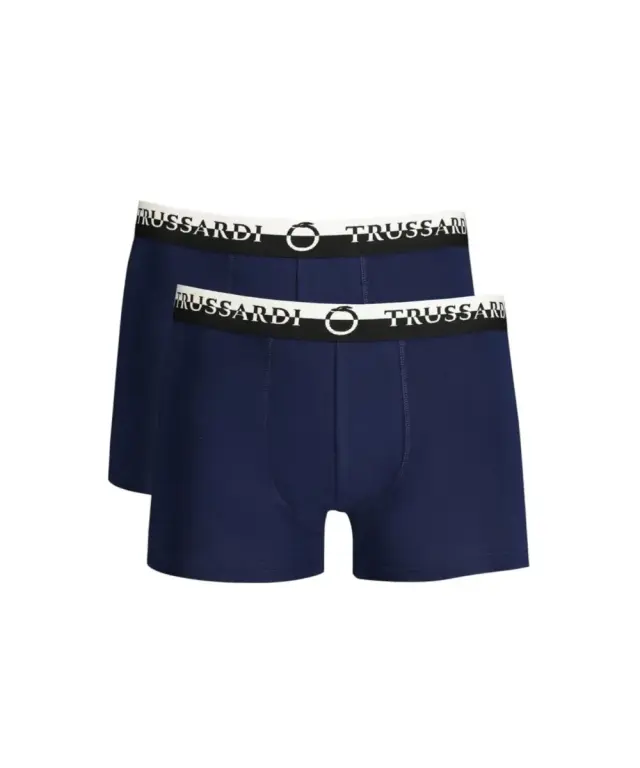 Trussardi Jeans- Ανδρικά Μποξεράκια 2Pack TRU2UTR03-17NAVY Μπλε - 2XL 3