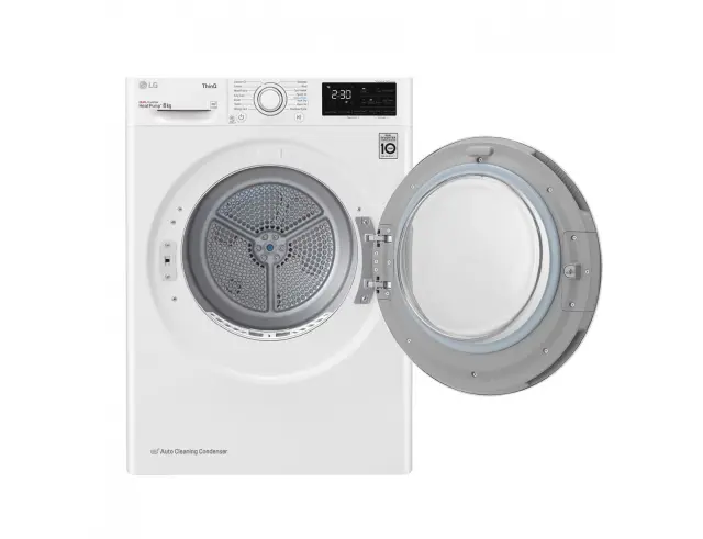 Στεγνωτήριο Ρούχων LG RH80V3AV6N με Αντλία Θερμότητας, Dual Inverter, Wi-Fi, χωρητικότητα 8kg και ενεργειακή κλάση D - White RH80V3AV6N 3