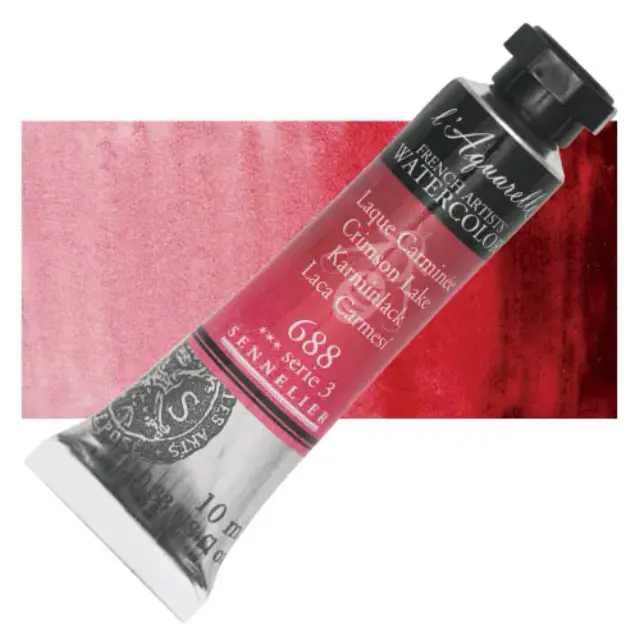 Χρώμα Ακουαρέλας Sennelier l Aquarelle Σωληνάριο 10ml - 688 Crimson Lake