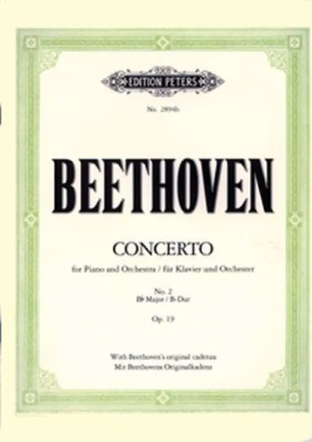 L.V.Beethoven - Concerto for piano and orchestra N. 2 Bb major Op. 19 / Εκδόσεις Peters