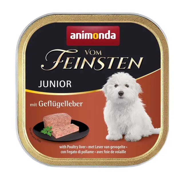 ANIMONDA Vom Feinsten Junior Poultry liver - wet dog food - 150g