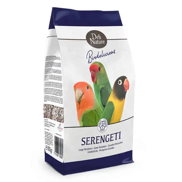 Deli Nature 5* Menu African Large Parakeets Μείγμα για Αφρικανικά Παπαγαλάκια Μεσαίου Μεγέθους 800gr Μονόχρωμο