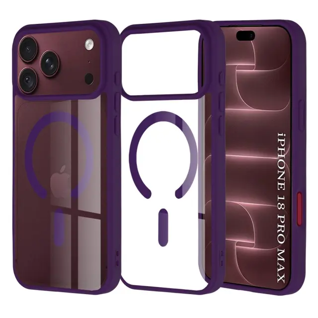 Techsuit® MagSafe Pro για iPhone 18 Pro Max / iPhone 17 Pro Max -Dark Purple