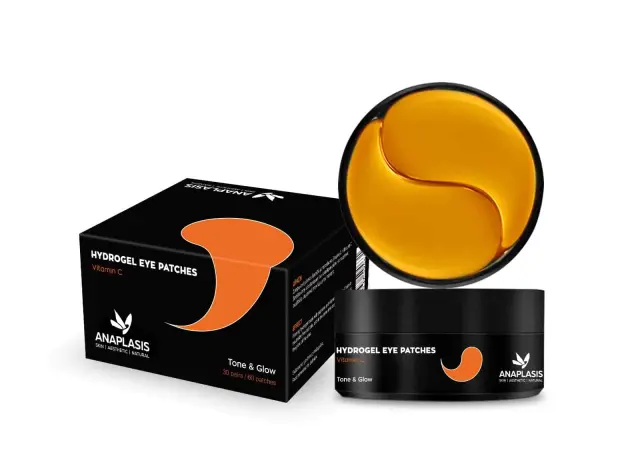 ANAPLASIS Hydrogel Eye Patches Orange Vitamin C, Μάσκα Ματιών Για Τόνωση 30 Ζευγάρια