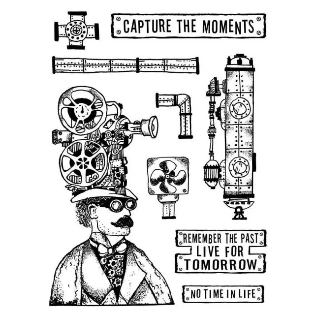Σφραγίδα Stamperia Εύκαμπτη Antonis Tzanidakis Collection - Capture the Moment 7 Σχέδια - 15x20cm