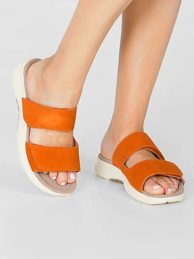 Gabor Πέδιλα Γυναικείο δέρμα Nubuck Πορτοκαλί GAB/66811 32-MANDARINE 2