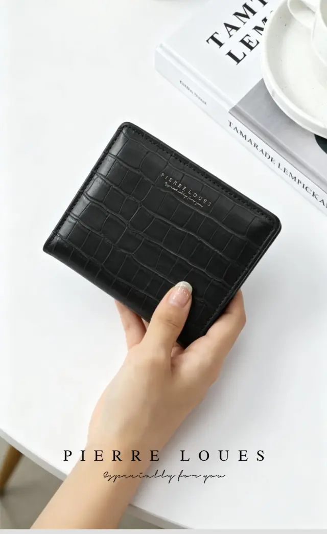 Μικρό Πορτοφόλι Γυναικείο Pierre Loues PL822-17A μαύρο - One Size 2