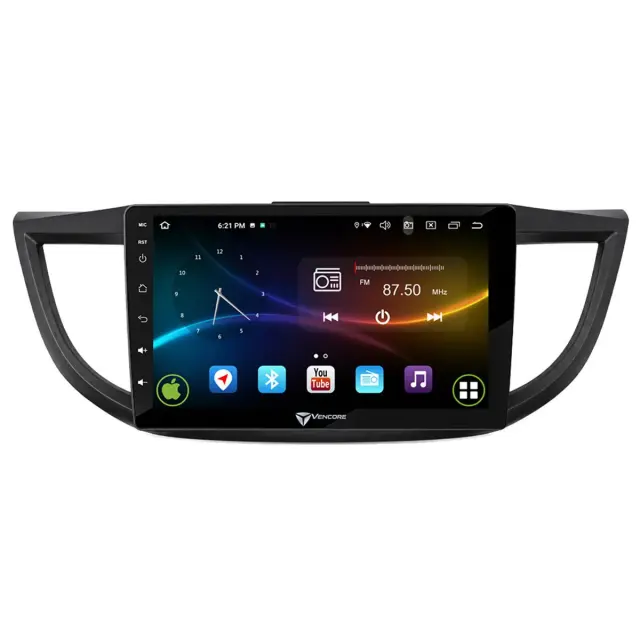 VenCore Οθόνη Multimedia Android 15 10" 9109A MTK6762 Octa-Core 2GB/32GB IPS με Πρόσοψη, CarPlay, Android Auto και Υποστήριξη Κάμερας Οπισθοπορείας AHD για Honda CRV 2012-2017 – Μαύρη (3236-10008-0012B) 2