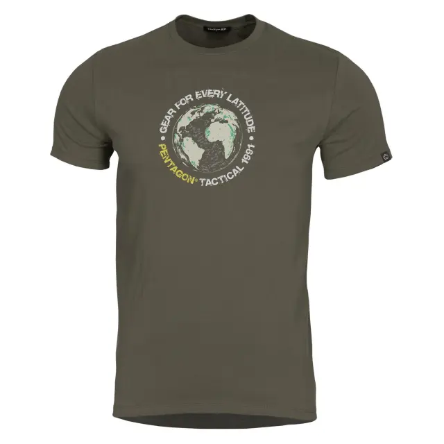 ΜΠΛΟΥΖΑ Pentagon Globe T-shirt K09055 (ral7013)