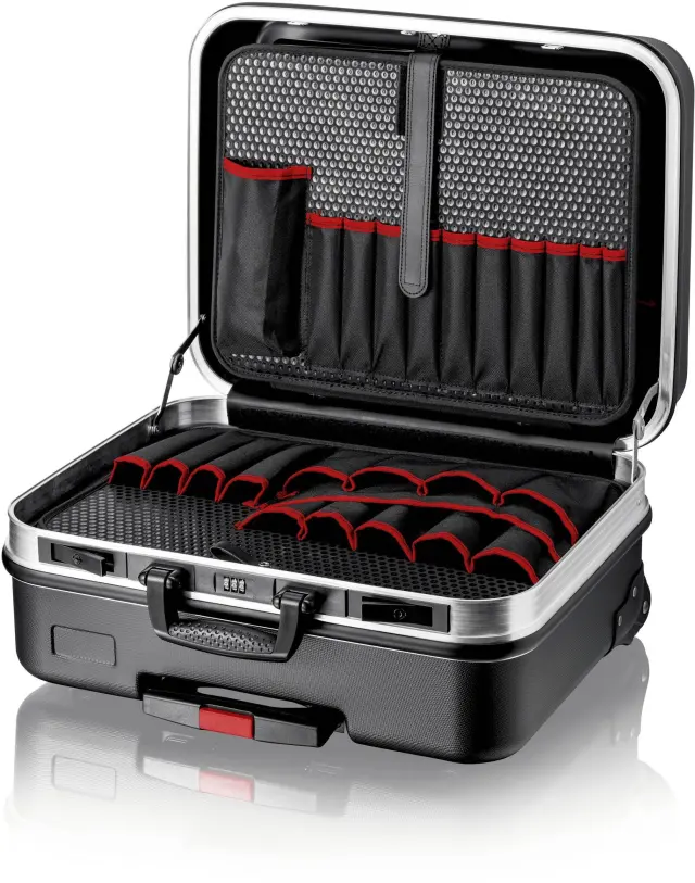 Knipex 002106LE - Εργαλειοθήκη πλαστική με 21 τσέπες, και μεταλλικά κλείστρα