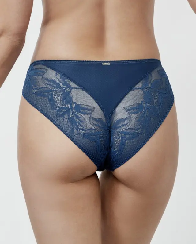 Selmark Malitzia Δαντελένιο Σλιπ Μπλε 2
