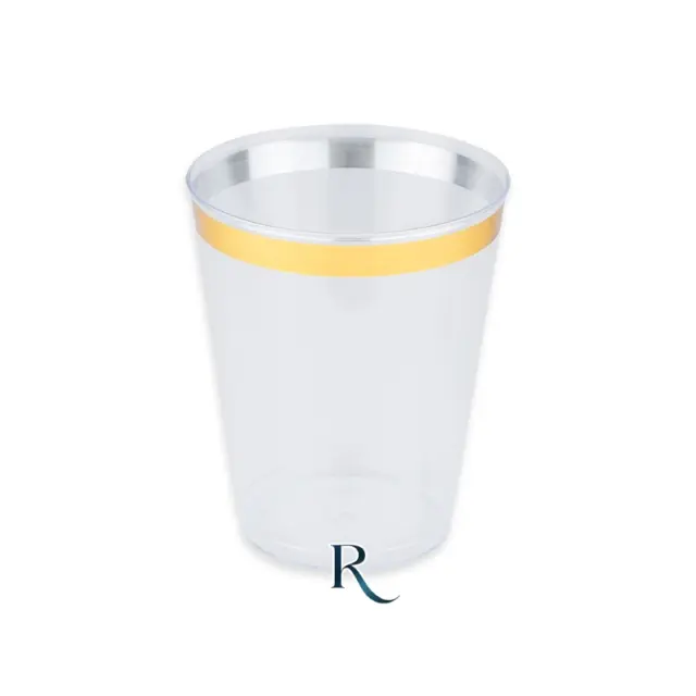 6 Ποτήρια Επαναχρησιμοποιήσιμα Tumbler / 300 cc Crystal Gold