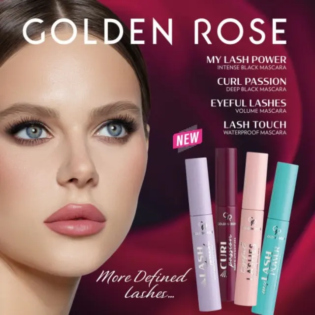 Golden Rose Lash Touch Waterproof Black Mascara 9ml 3
