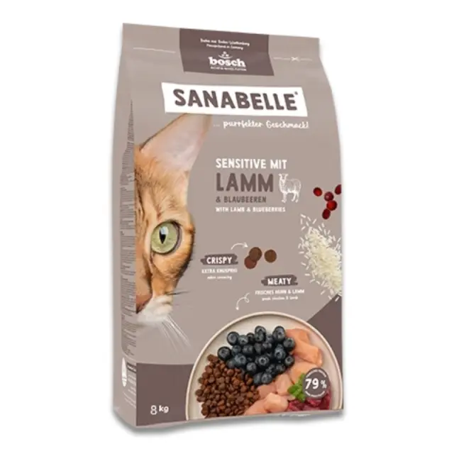 Sanabelle Low Grain Cat Adult Sensitive με Αρνί 8Kg Μονόχρωμο