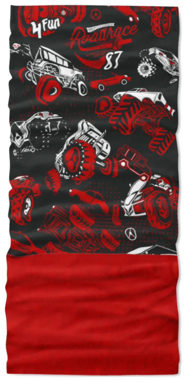 Polartec Kids Quad Red Παιδικό Μαντήλι Λαιμού 4Fun - POLARTECKIDS-QUAR RED