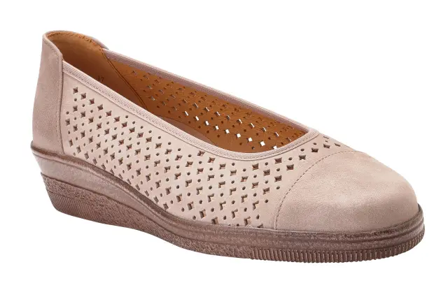Gabor Μπαλαρίνες Γυναικείο δέρμα Nubuck Μπεζ GAB/26401 33-VISONE - 42,5 2