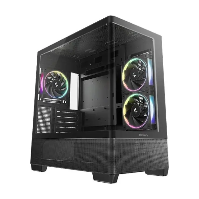Deepcool PC Case CG380 3F Mini Tower Black (R-CG380-BKAGM3-G)