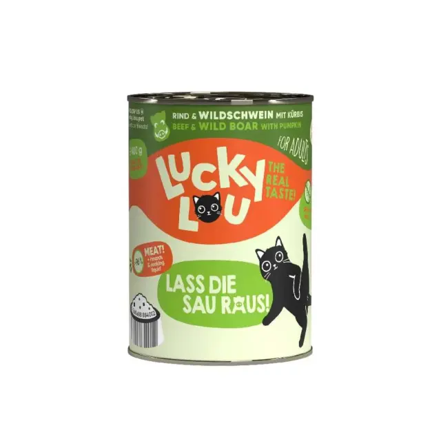 Lucky Lou LifeStage Adult Βοδινό & Αγριογούρουνο (με Κολοκύθα) 400gr