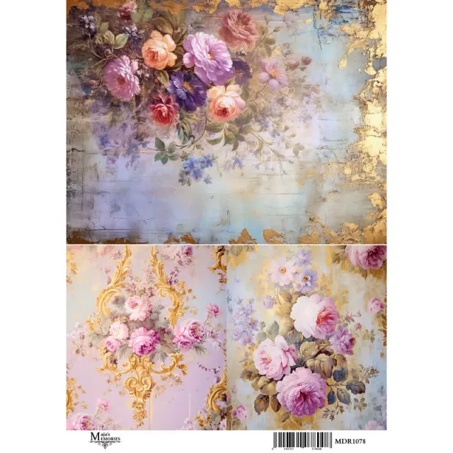 Ριζόχαρτο Maja's Memories, 30x42cm, Μπουκέτο λουλούδια, MDR1078