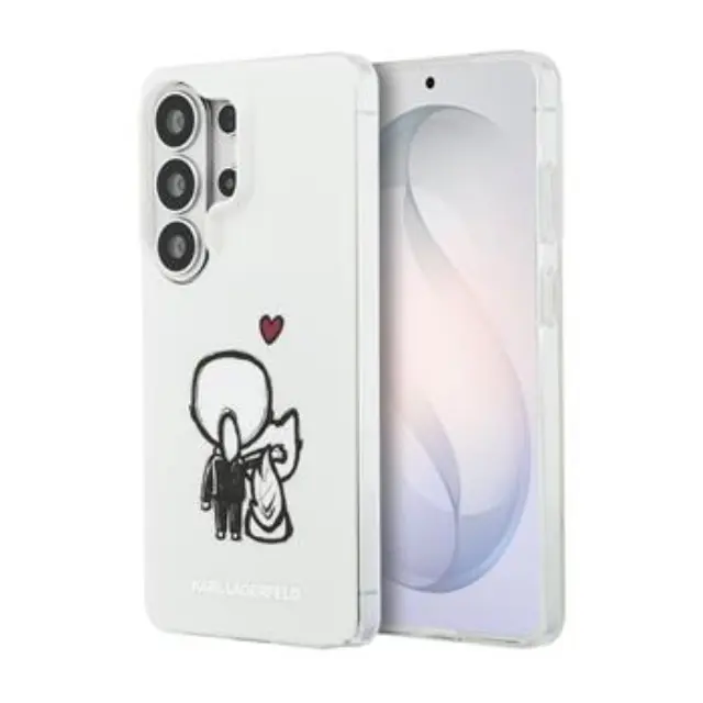 Karl Lagerfeld IML K&CH Back Logo Magnetic Case for Samsung Galaxy S26 Ultra Transparent