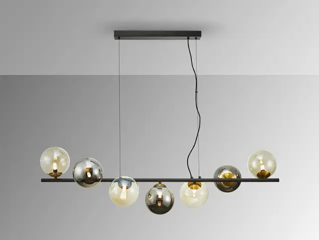 Inoa 494436 -LAMP 7L Μαύρο-Μπρούτζινο LED G9 4W Μαύρο
