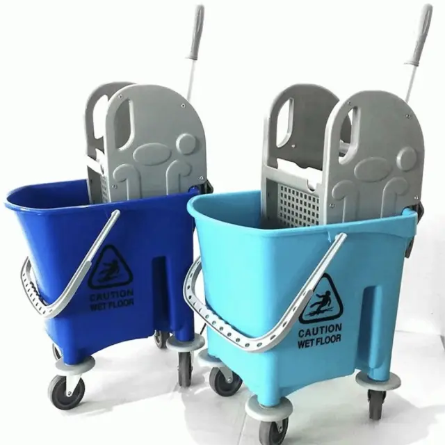 Delta Cleaning Καρότσι σφουγγαρίσματος χωρητικότητας 25 LT με ρόδες Κίτρινο / ΚΣ10Κ 2