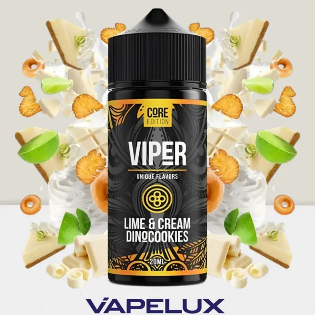 Viper Core Edition Flavor Shots Golden Owl Lime & Cream Dinocookies 20ml to 120ml