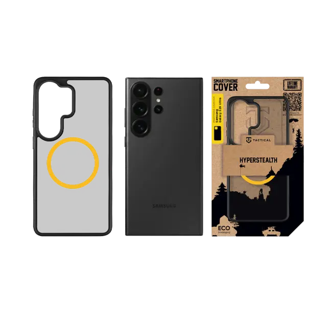 Tactical MagForce Hyperstealth 2.0 Cover for Samsung Galaxy S26 Ultra Black/Yellow 3