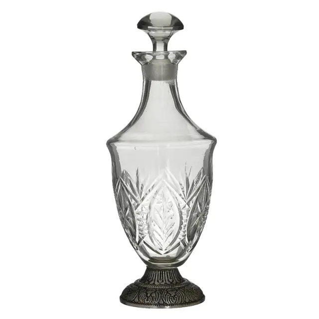 Καράφα Ασημί/Διάφανο Γυαλί/Μέταλλο 16x6x25cm 3-70-085-0198