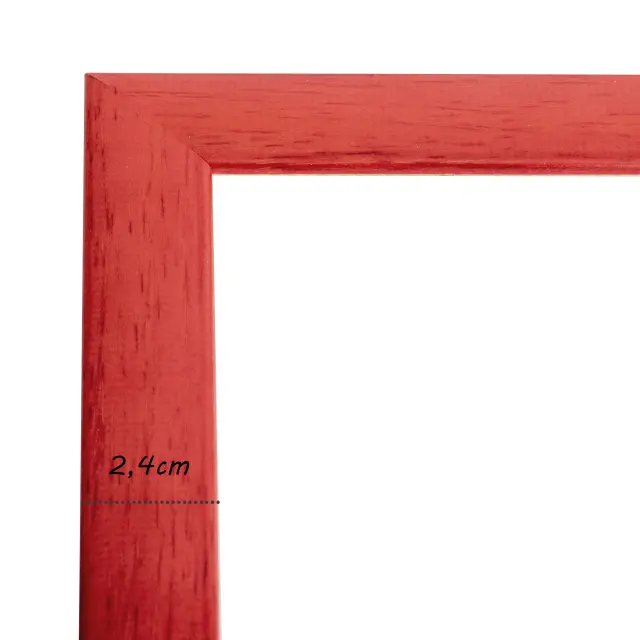 κορνίζα ξύλινη για πτυχίο δίπλωμα κ.λ.π 25X35cm χρώμα κόκκινο Κ41/34 2