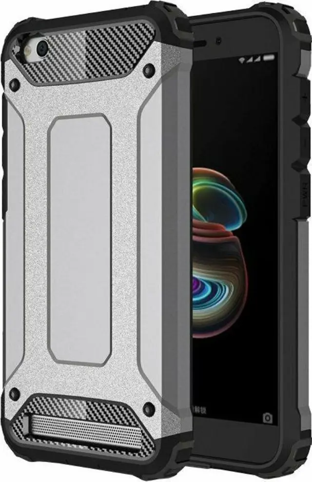 Θήκη Hybrid Armor Back Cover για Xiaomi Redmi 5A - Ασημί