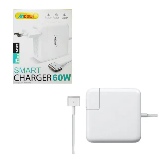 Andowl Φορτιστής Laptop 60W για Apple με Αντάπτορα Τροφοδοσίας Q-KC01 - Smart Charger 075712
