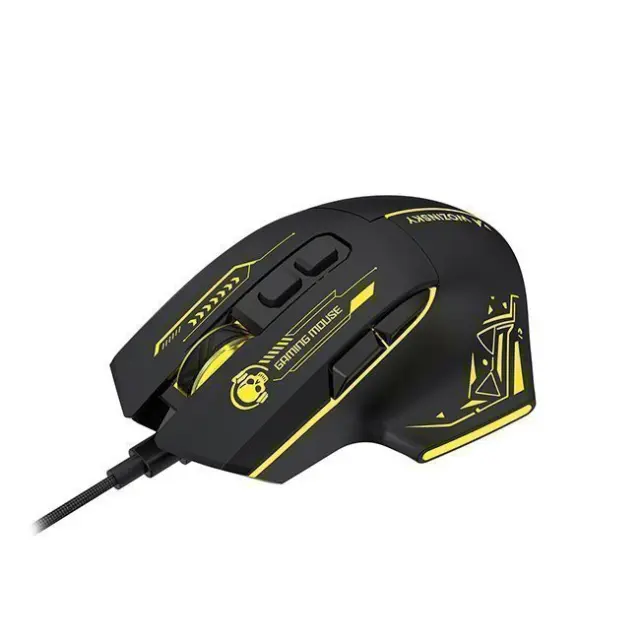 Wozinsky Gaming Mouse WMGK-1181W Wired Optical 7200DPI with Backlight Black / Yellow 2