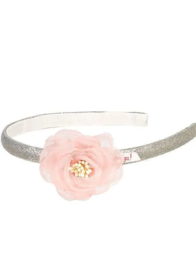 Souza Στέκα μαλλιών Hiske Flower - Pink / 107170 (Souza)