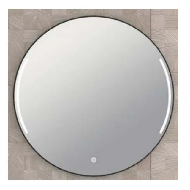 Compass Στρογγυλός Καθρέπτης Μπάνιου Led 50cm Μπρονζέ