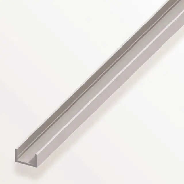 Προφίλ "U" Αλουμινίου Ασημί 1m 10x11.5x1.5mm