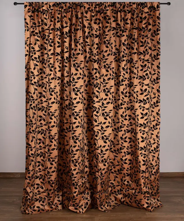 Κουρτίνα 081 (300cm x 275cm) με τρέσα χρυσή - -