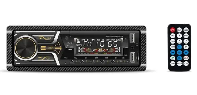 Ράδιο Αυτοκινήτου 1DIN Με Bluetooth USB SD Και Τηλεχειριστήριο 60W x4 TP-1126
