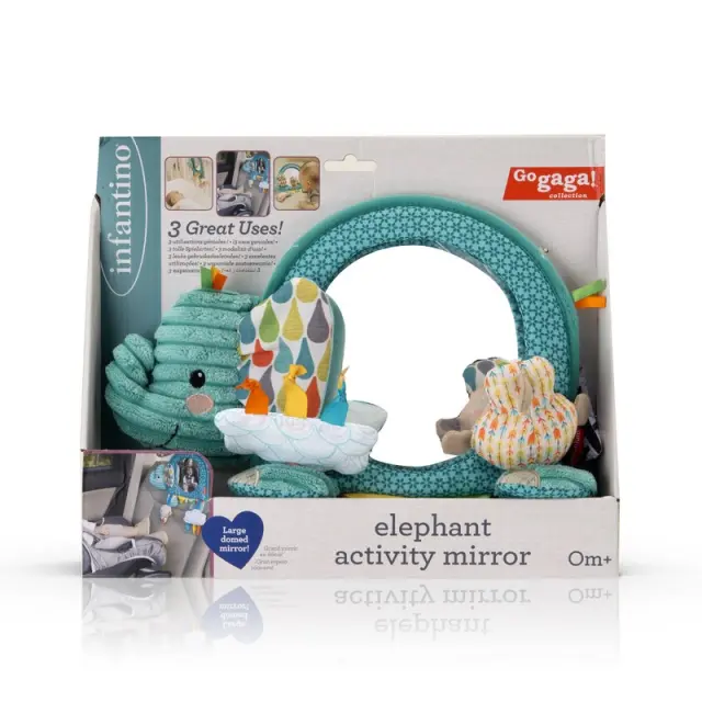 INFANTINO Go Gaga Elephant Activity Mirror 3