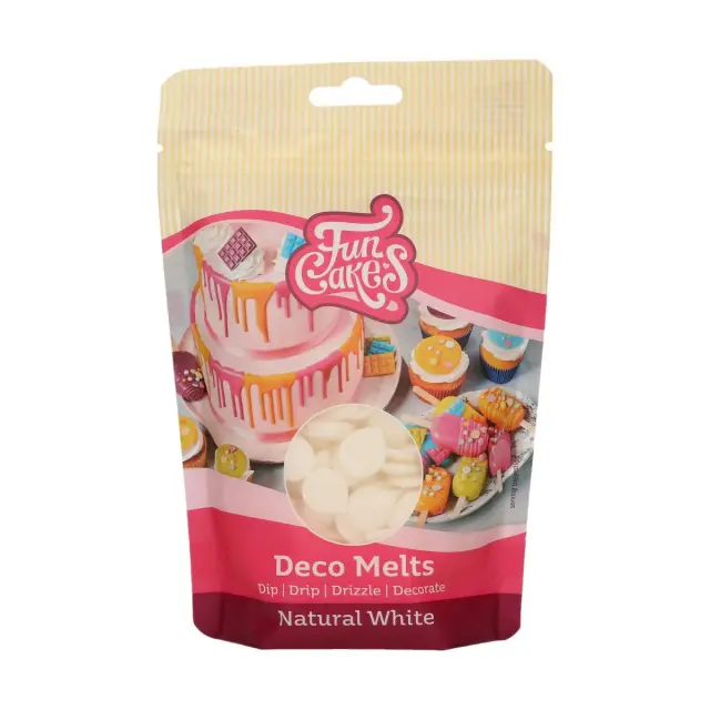 FunCakes Deco Melts - Φυσικό Λευκό - 250γρ.