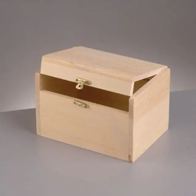 Ξύλινο Μπαουλάκι Ορθογώνιο 12x7xh7.5cm