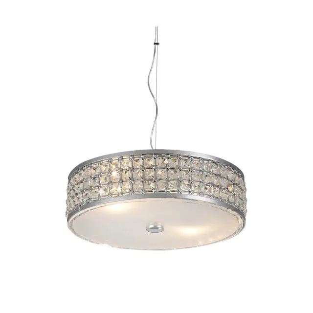 AcaLight Offer NETTO ΦΩΤΙΣΤΙΚΟ ΚΡΕΜΑΣΤΟ ΧΡΩΜΙΟ ΜΕΤΑΛΛΙΚΟ ΣΥΜΒΑΤΙΚΟ 5ΧΕ14 IP20 Φ120Χ1050mm