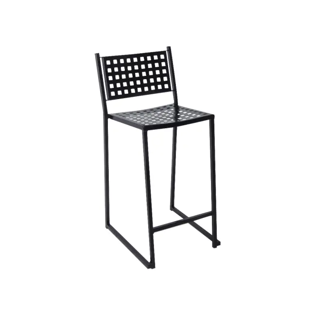 Σκαμπώ Bar CAPRICE Μέταλλο Μαύρο 43x50x102cm