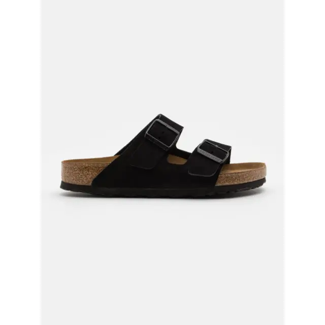 Birkenstock Πέδιλα Unisex δέρμα suede Μαύρο BIR/ARIZONA SOFT 951323 black