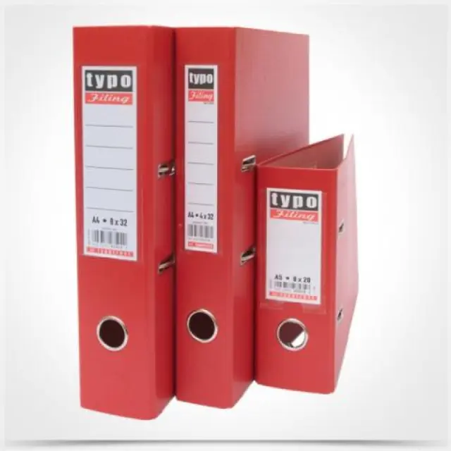 Typotrust Κλασέρ Πλαστικό 8/20 Κόκκινο (KP820-02)