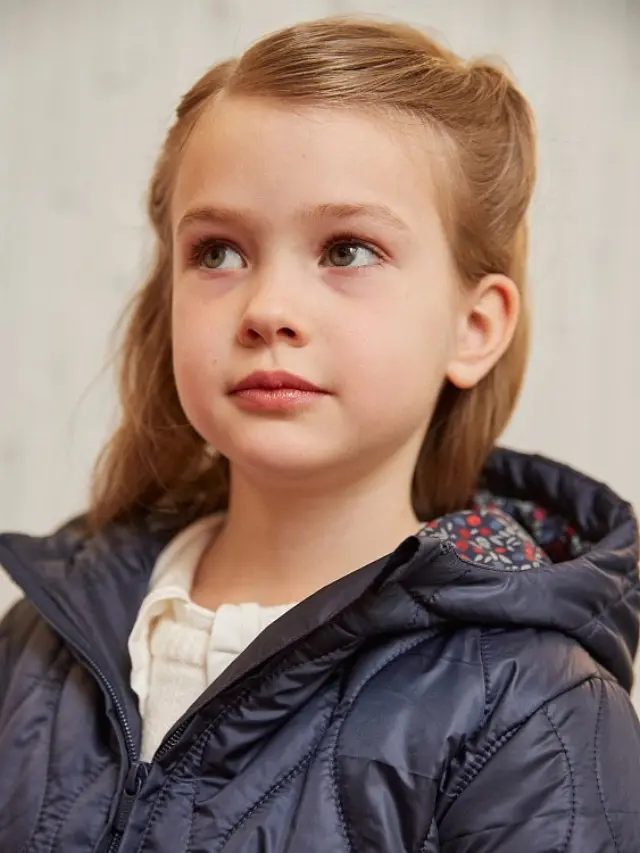 Παιδικό Μπουφάν για Κορίτσια Floral Puffer ΜΠΛΕ 2