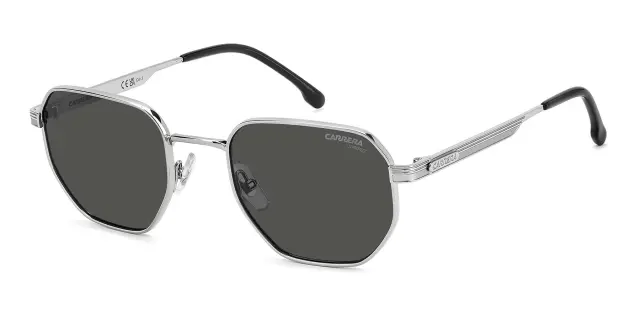 Carrera Unisex Γυαλιά Ηλίου με Ασημί Σκελετό με Καθρέφτη Φακό 380/S 85K/IR